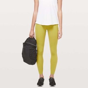 Lululemon Fast and Free Tight 25" Golden Lime
